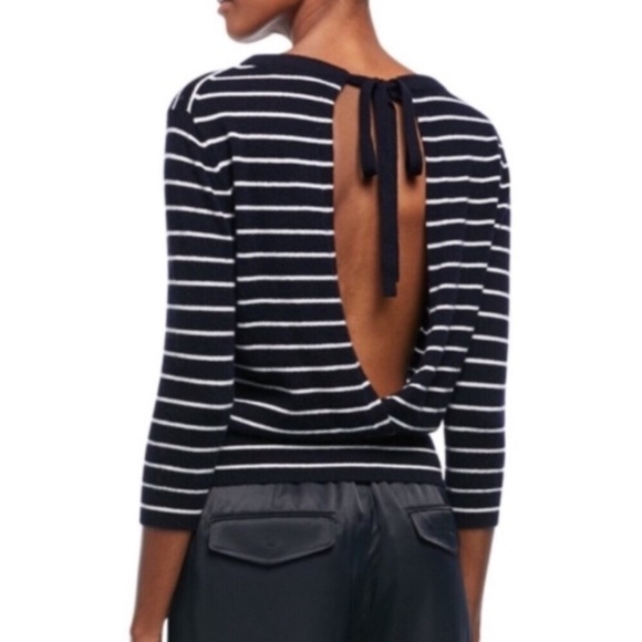 vince tie back sweater